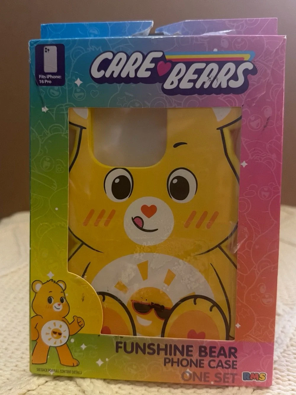 Care Bears Funshine Bear Bright Yellow Phone Case fix iPhone 16 pro